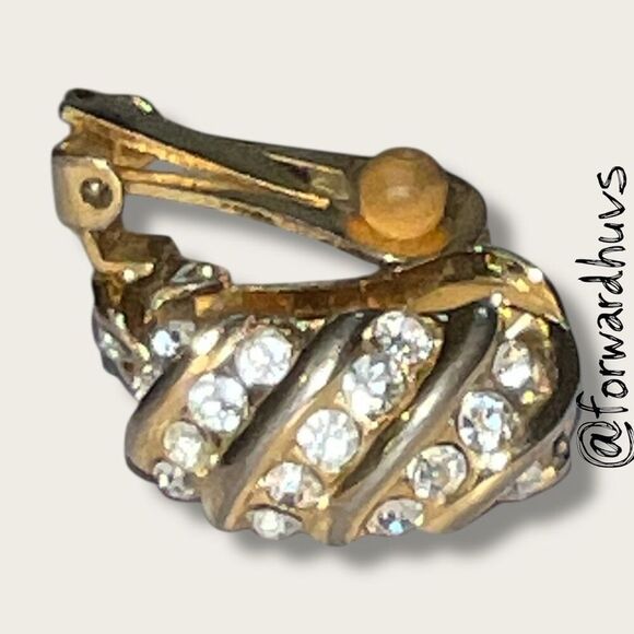 Bundle Sale 3 for $15 | Clip On Earrings READ - Missing Rhinestone - Picture 6 of 10